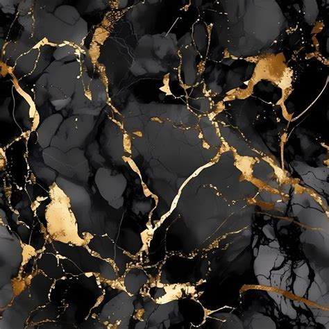 An Abstract Black And Gold Marble Background