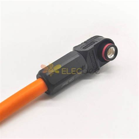 High Voltage High Current Connector Female Right Angle Plug Mm Pin