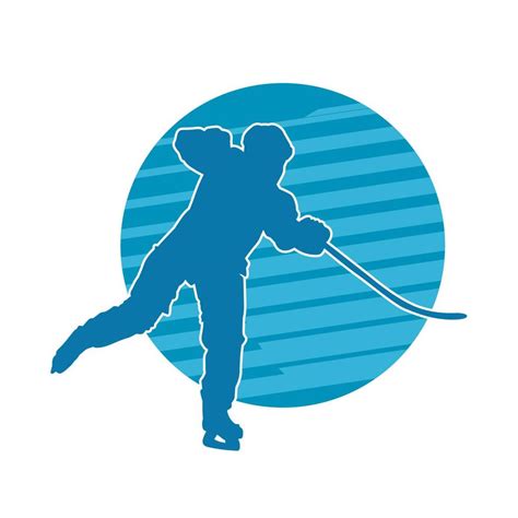 Ice Hockey Player Vector Silhouette 14574258 Vector Art At Vecteezy