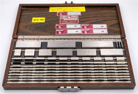 Starrett Webber S C Ma Croblox Piece Metric Gage Block Set Ebay