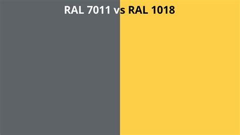 Ral 7011 Vs 1018 Ral Colour Chart Uk