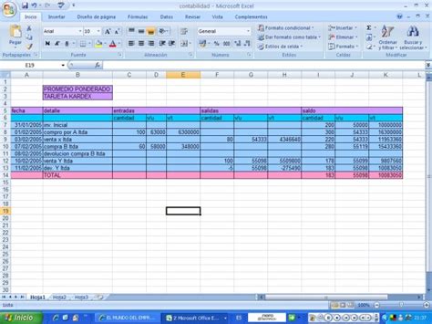 Ejemplo De Kardex En Excel Promedio Ponderado Cloobx Hot Girl