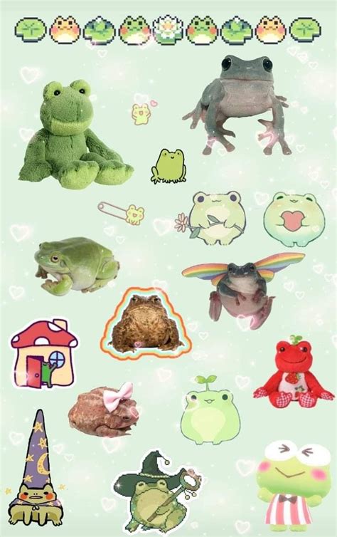 Aesthetic Frog Collage Wallpapers Wallpaper Cave