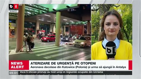 Aterizare De Urgen Pe Otopeni Un Pasager A F Cut Infarct Tiri B