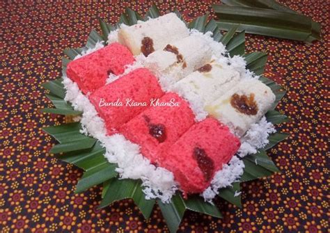 Resep Putu Bambu Merah Putih Tanpa Cetakan Oleh Bunda Kiana Khansa