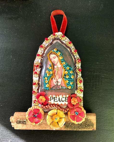 Virgin Mary Shrine Diana D Darden Our Lady Of Guadalupe Vintage