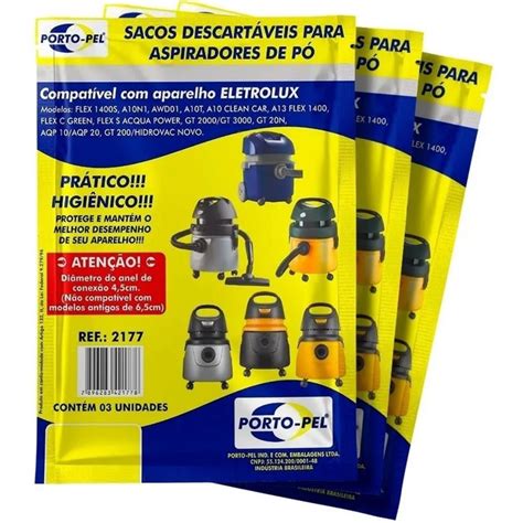 Saco Filtro Aspirador Electrolux Flex Hidrovac Kit Em Promo O