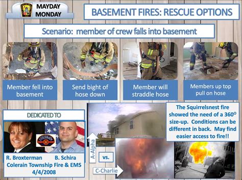 Mayday Monday Basement Fires Rescue Options Fire Engineering Firefighter Training And Fire