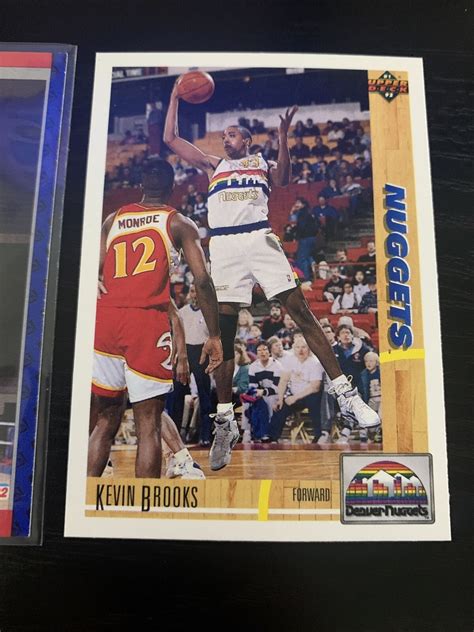 1991 92 Fleer Kevin Brooks 273 Rc Denver Nuggets Upper Deck Rookie Ebay