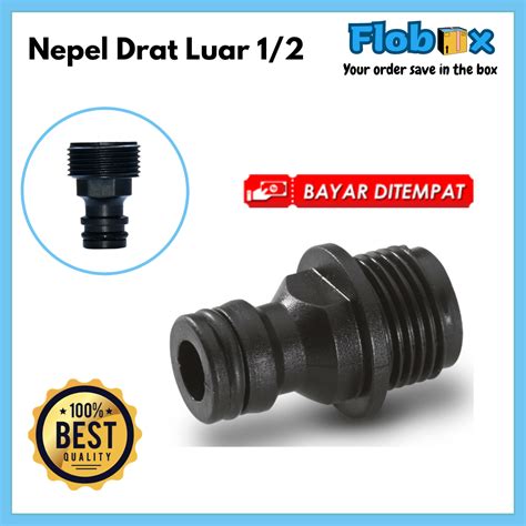 Nepel Drat Luar Konektor Sambungan Selang Air Quick Release Pipa