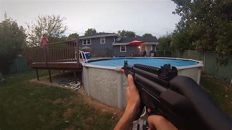 Gopro First Person Backyard Airsoft War Youtube