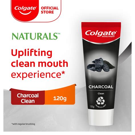 Colgate Naturals Pure Clean Charcoal And Bamboo Mint Toothpaste 120g