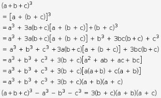 Prove (a+b+c)^3 - a^3 - b^3 - c^3 = 3(a+b) (b+c) (c+a) - CBSE Class 9 ...