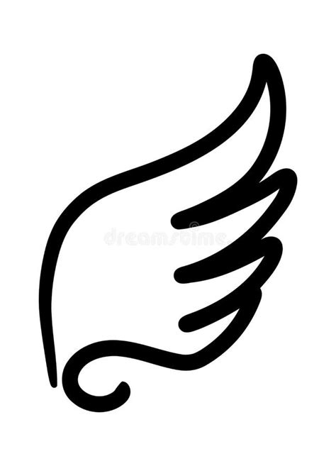 Simple Wings Drawing