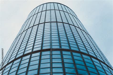Modern White Bulding With Windows Architecure Detail Stock Photo