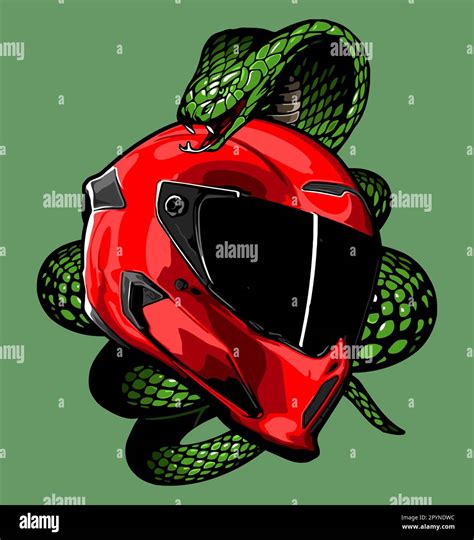 Helmet And Snake Stock Vector Image And Art Alamy