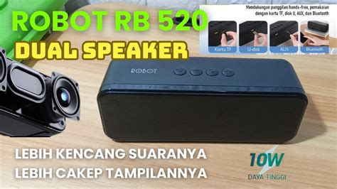 Robot Rb Speaker Bluetooth Dual Speaker Watt Youtube