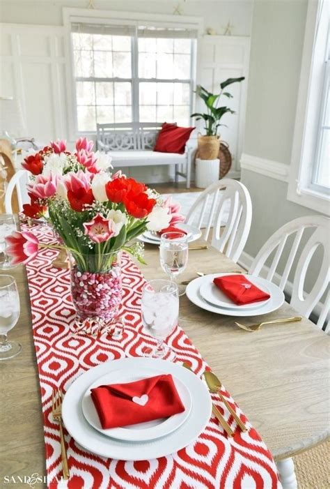 42 Cheap Table Decoration Ideas For Valentines Day Home Table Set