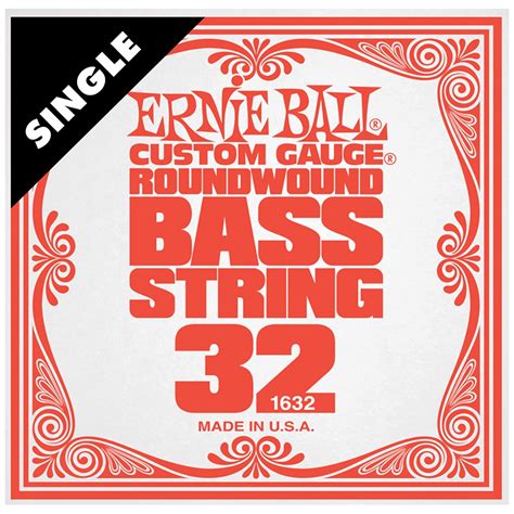 Electric Bass Guitar Single String Ernie Ball Custom Gauge