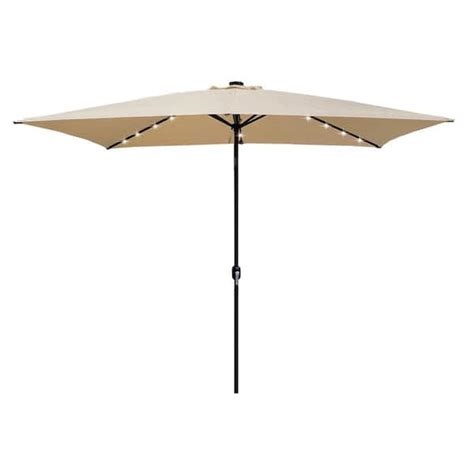 Ft X Ft Rectangular Market Patio Umbrella In Tan Wyb Tanumb