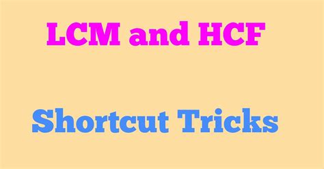 Top 7 Lcm And Hcf Short Tricks With Examples