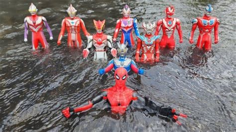 Ultraman Taiga Dan Ultraman Zero Tenggelam Di Air Ultraman Mebius Dan