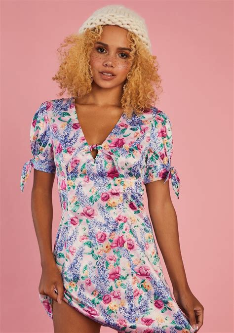 Sugar Thrillz Floral Print Babydoll Dress Multi Dolls Kill