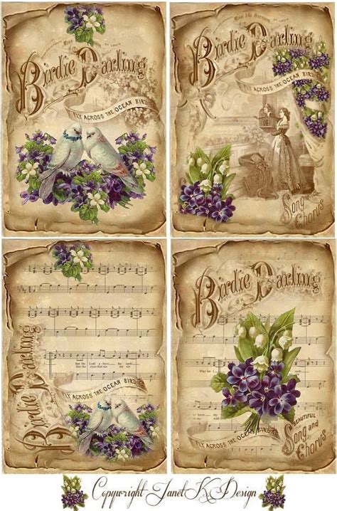 Antique Free Junk Journal Vintage Printables Web I Love Using