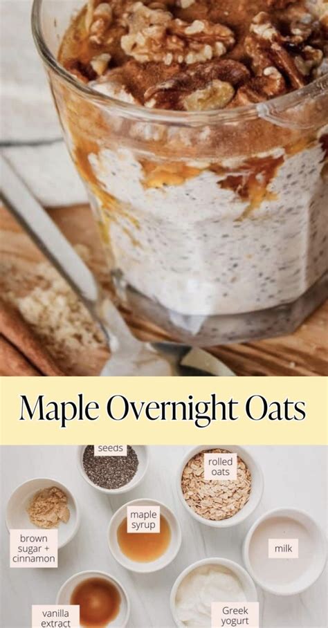 Maple Brown Sugar Overnight Oats High Protein Recipe In Best