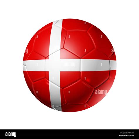 Soccer Football Ball With Denmark Flag Stock Photo Alamy