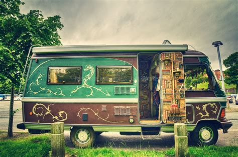 Old Camper Van Parked Up In Chester Old Campers Camper Van Park