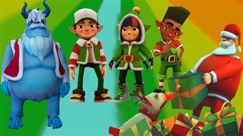 Subway Surfers Xmas City World Tour All Festive Characters Unlocked