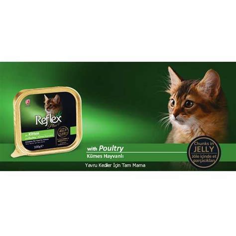 Reflex Plus Kitten Tavuk Etli Soslu Yavru Kedi Yaş Maması 100 Gr Kedi