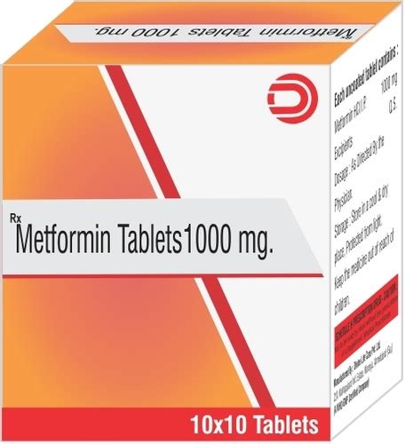 Metformin Tablets 1000 mg Manufacturer, Supplier In Ahmedabad, Gujarat