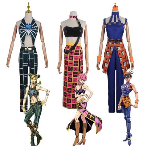 Anime Cosplay Cosplay Costume Outfits With JOJO, Jolyne, Cujoh, Trish ...