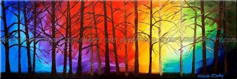 Sunset Forest Painting at PaintingValley.com | Explore collection of ...