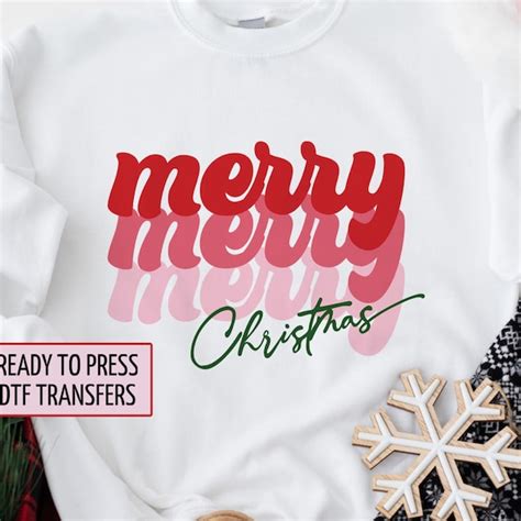 Dtf Transfers Christmas Etsy