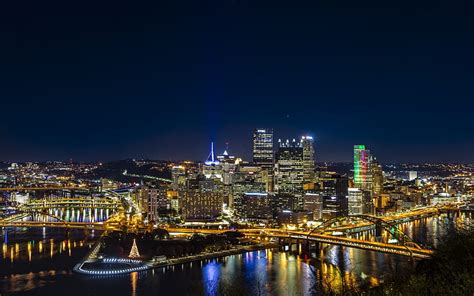 Pittsburgh Skyline At Night Wallpaper