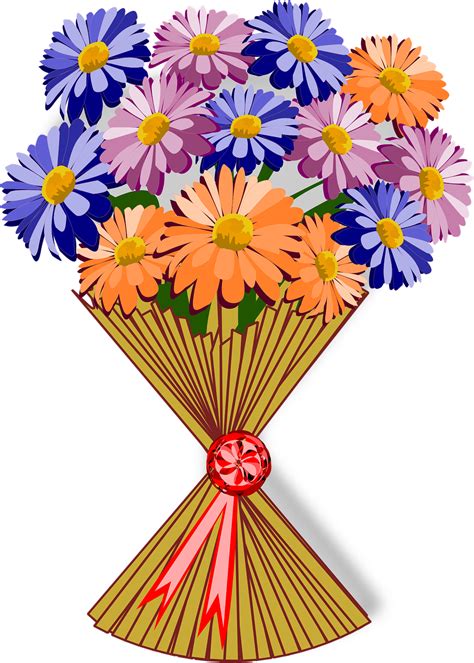 Bukett Clipart Flor Gratis Vektorgrafik På Pixabay Pixabay