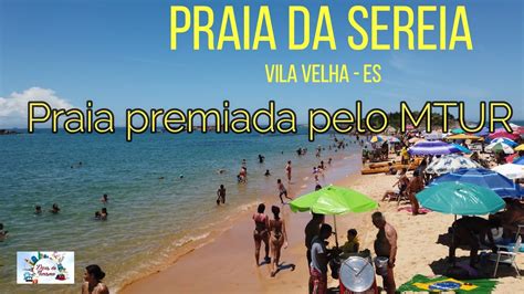 Praia Da Sereia Em Vila Velha ES Praia Bandeira Azul Do Brasil