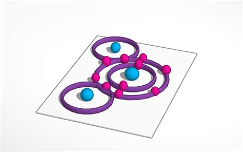 3d Design Covalent Bond Water Tinkercad