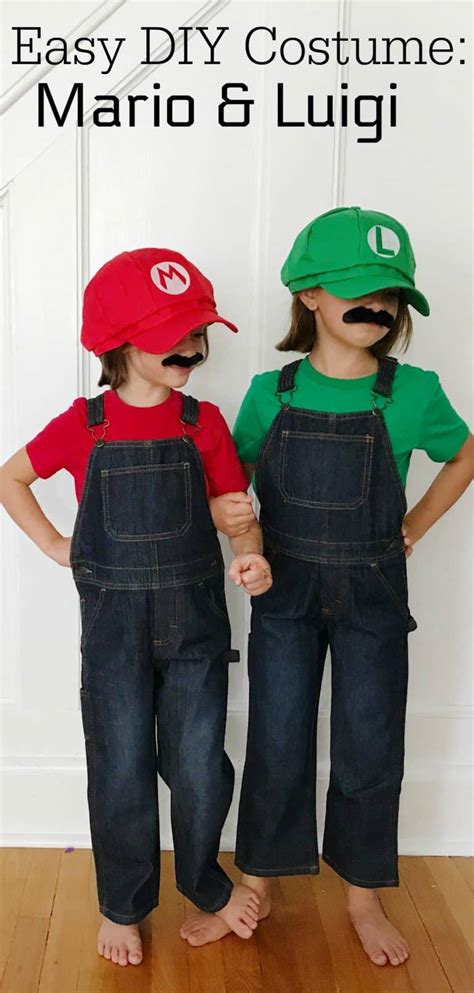 DIY Costumes Mario And Luigi The Chirping Moms