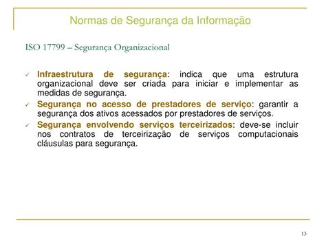 Ppt Seguran A E Auditoria De Sistemas Normas De Seguran A Powerpoint