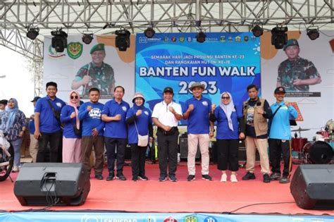 Lepas Banten Fun Walk Pj Gubernur Banten Al Muktabar Jalan