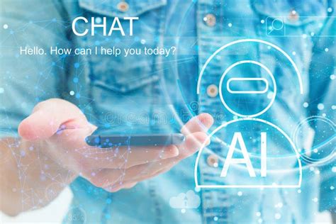 Businessman Using Chatbot In Smartphone Intelligence Ai Chat With AI