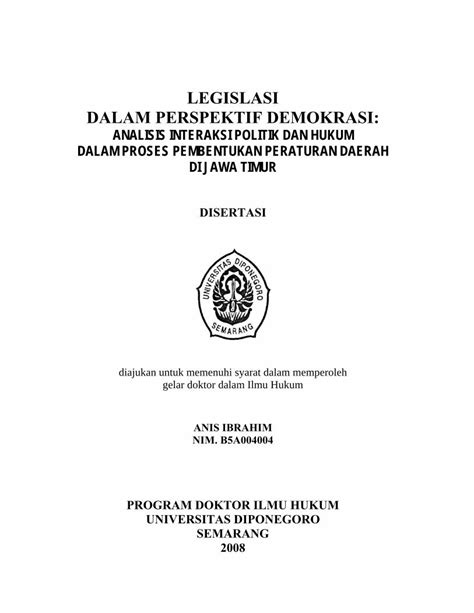 PDF LEGISLASI DALAM PERSPEKTIF DEMOKRASIeprints Undip Ac Id 16443 1