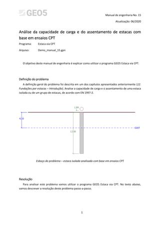 Manual No An Lise Da Capacidade De Carga E Do Assentamento De