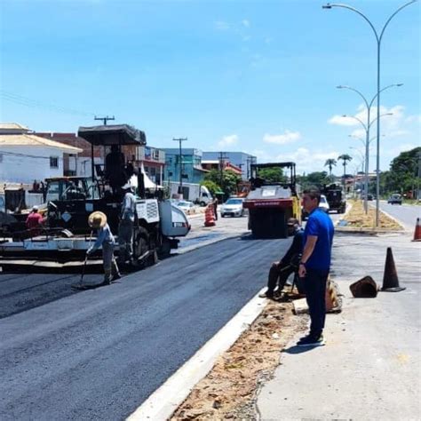 Pintura Da Sinaliza O Horizontal E Asfaltamento De Parte Do Trecho