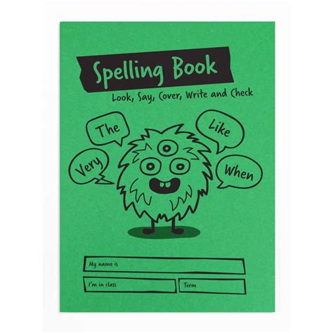 A5 Childrens Spelling Book Maple Leaf