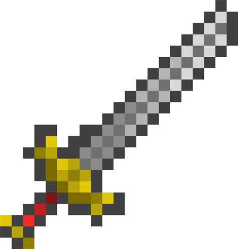 Download Terraria Custom Pixel Art The Lords Sword Minecraft Sword